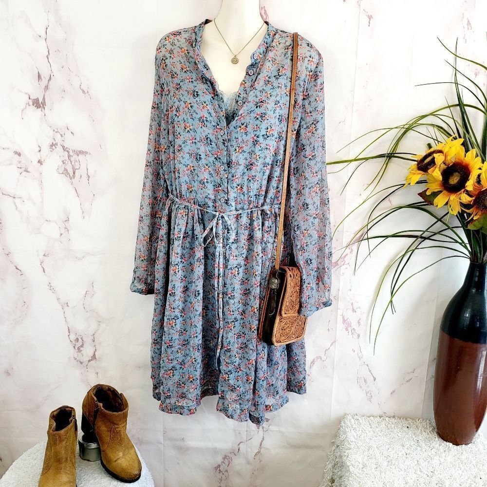 French Connection flowy floral print dress
